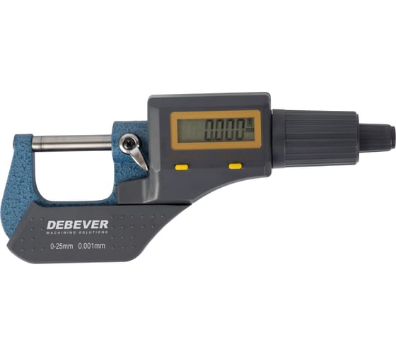 Микрометр цифровой Debever Machining Solutions 0-25 мм, 0.001 мм DB-S-DMCS25001