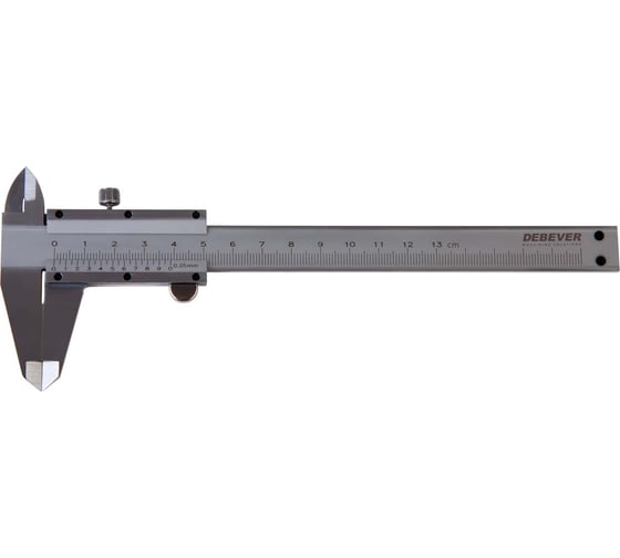Нониусный штангенциркуль Debever Machining Solutions 125 мм 0.05 мм тип I, ГОСТ 166-89 со сборной рамкой DB-S-VC12505