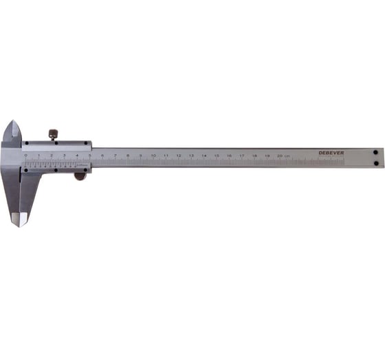 Нониусный штангенциркуль Debever Machining Solutions 200 мм, 0.05 мм, тип I, ГОСТ 166-89, со сборной рамкой DB-S-VC20005