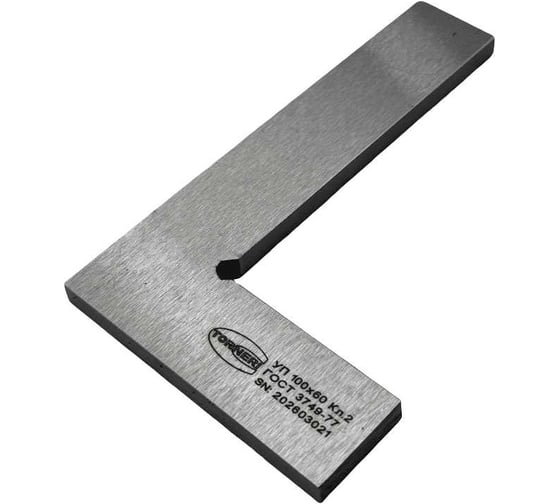 Угольник поверочный TORNERI УП-2-100 (100х60 мм) Т029734