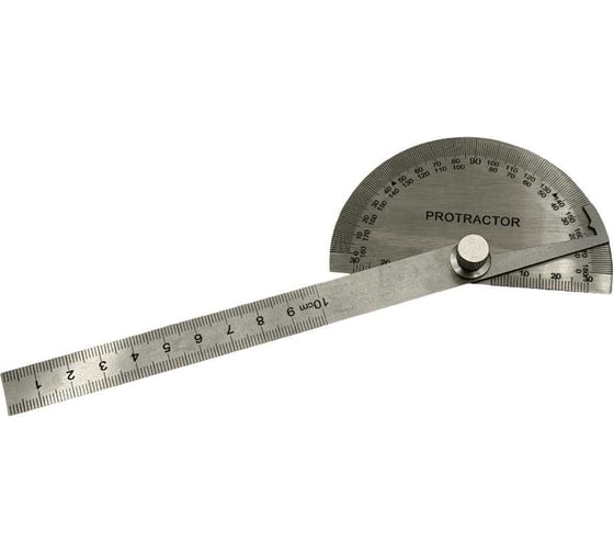 Угломер-транспортир TORNERI 0-180, d=100 мм, L=200 мм Т028727