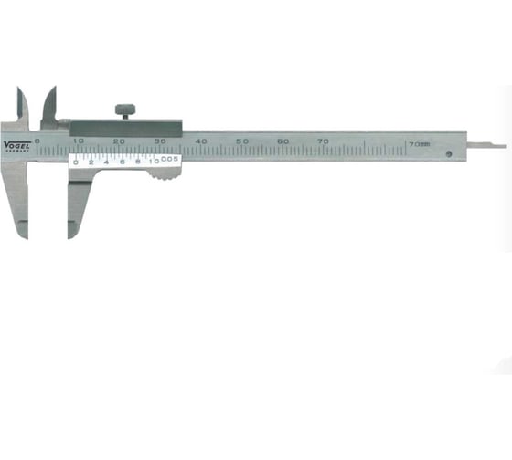 Штангенциркуль с глубиномером Vogel 0 ... 70 х 0.05 винт, с калибровкой 201009 К 1