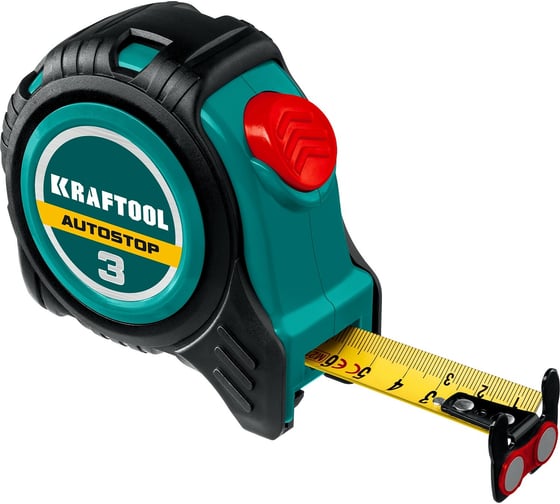 Рулетка с автостопом KRAFTOOL AutoStop 3 м 3412-3-16 1