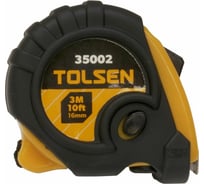 Рулетка TOLSEN элегант, с комбинированным корпусом 3м х16 мм 35002