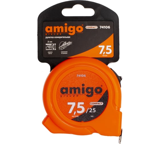 Измерительная рулетка AMIGO 7.5 м 74106