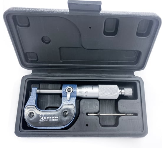 Микрометр гладкий Sekira МК-25 0.01 кл 1 00-00010568