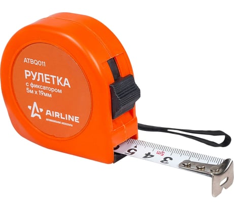 Рулетка AIRLINE с фиксатором 5м х 19мм ATBQ011