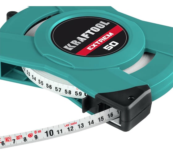 Геодезическая стальная мерная лента KRAFTOOL Extrem 50 м 34185-50