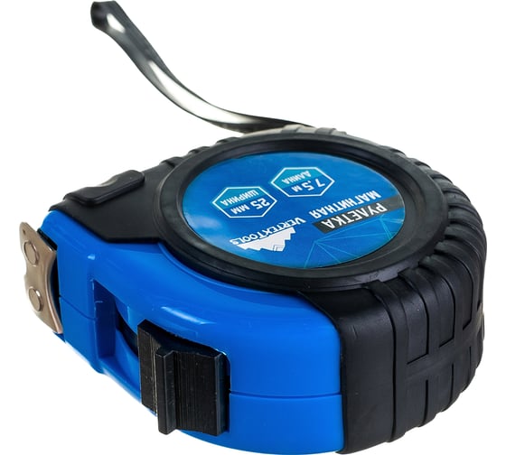 Рулетка vertextools магнитная 7,5х25 мм 3120-07