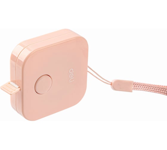 Рулетка DELI канцелярская E79650PINK 1500мм роз. пластик, 24 штуки в упаковке 1584291