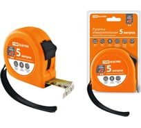 Рулетка TDM ELECTRIC длина 5 м, стальная лента, ширина 19 мм, прорезиненное покрытие, магнит, "Рубин" SQ1018-0106