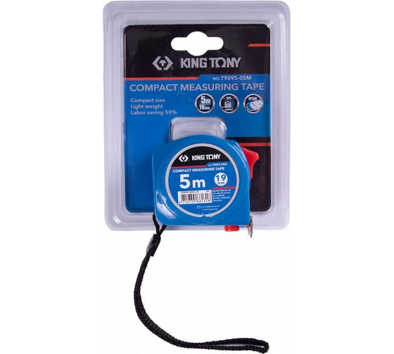 Измерительная рулетка KING TONY 5 м, магнитный крюк 79095-05M
