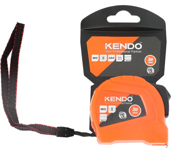Измерительная рулетка KENDO 3м, 16 мм 35039
