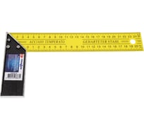 Столярный угольник Управдом стальное полотно, двойная миллиметровая шкала 4100002475