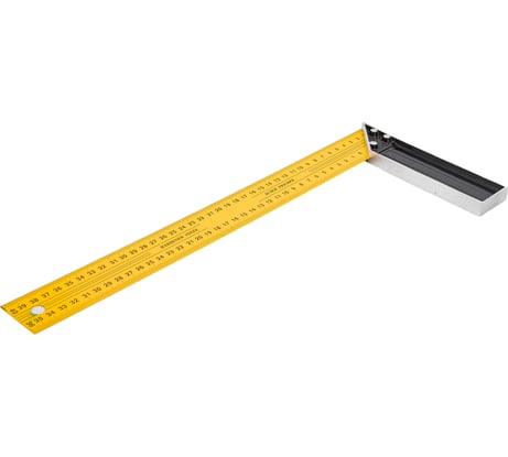 Столярный угольник Управдом стальное полотно, двойная миллиметровая шкала 4100002478