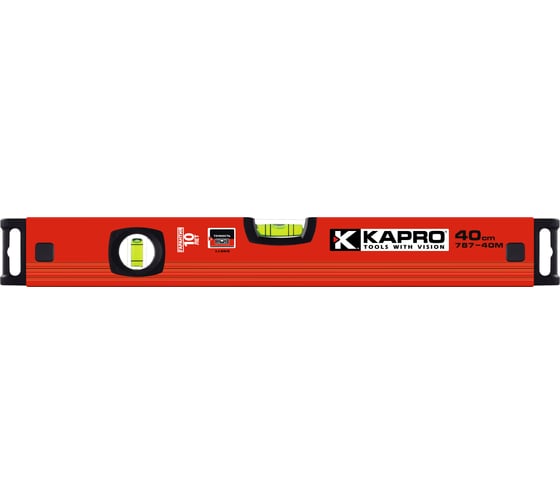 Уровень Kapro 2 колбы, магнитный 787-40-40M