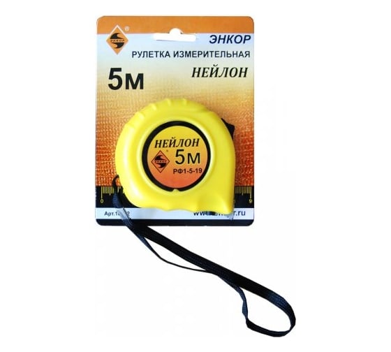 Рулетка Энкор "Нейлон", 5м 10152 1