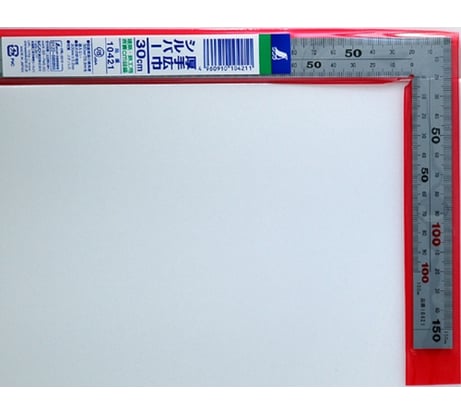 Угольник Shinwa плоский, 300x150мм, матовый 10421