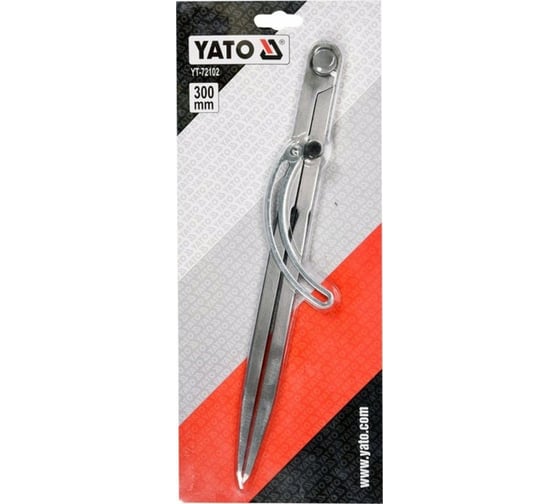 Разметочный циркуль YATO с фиксатором, 300 мм YT-72102