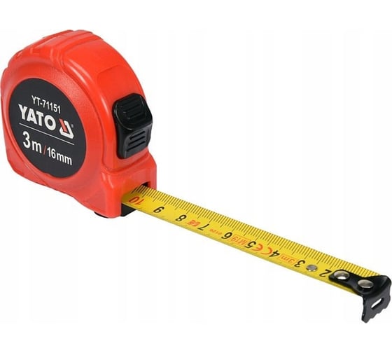 Рулетка YATO 3 м, 16 мм YT-71151
