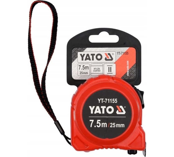 Рулетка YATO 7,5 м, 25 мм YT-71155