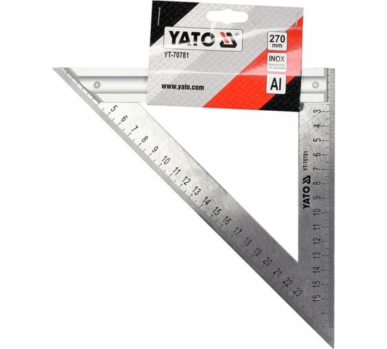 Угольник для плотника и столяра YATO 270 мм YT-70781