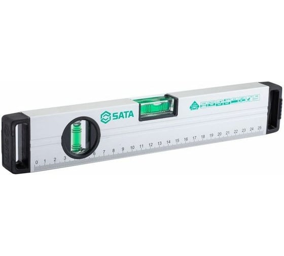 Строительный уровень Sata 300 мм, 2 колбы, 12" 91601 1
