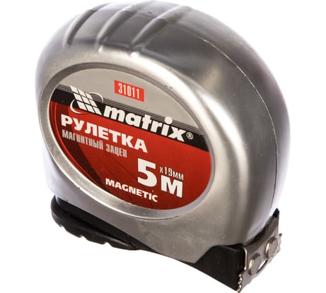 Рулетка Magnetic, 5 м х 19 мм, MATRIX 31011