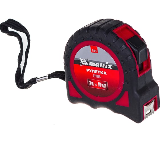 Рулетка Strong, 3 м х 16 мм, MATRIX 31078