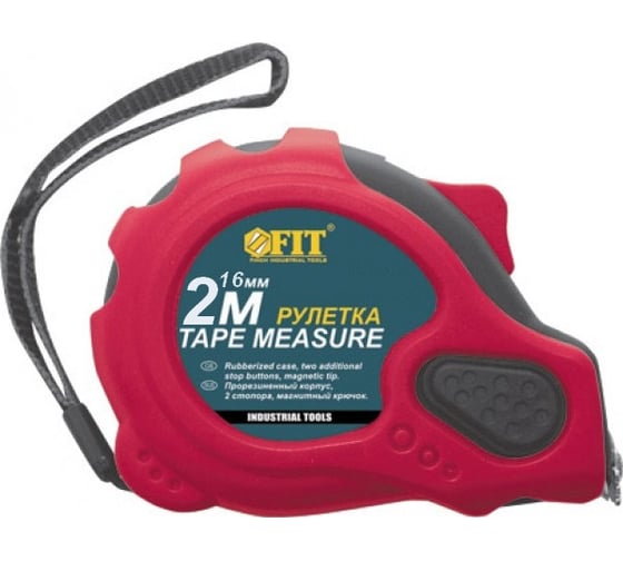 Рулетка 2 м х 16 мм Люкс FIT 17282 1