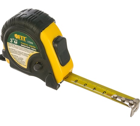 Рулетка FIT с тройным стопором 3 м х 16 мм 17243