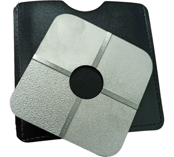 Эталон шероховатости RUBERT & Со. ISO 8503 ч.1,2, с поверхностью Grit (песок), 25, 60, 100, 150 мкм G018