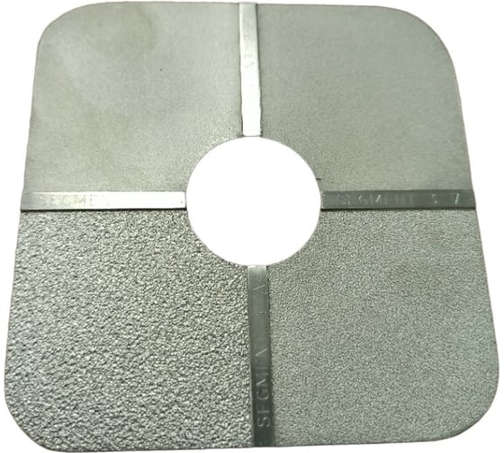 Эталон шероховатости RUBERT & Со. ISO 8503 ч.1,2, с поверхностью Grit (песок), 25, 60, 100, 150 мкм G018