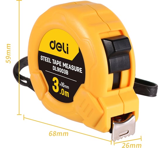 Рулетка DELI DL9003B 98278