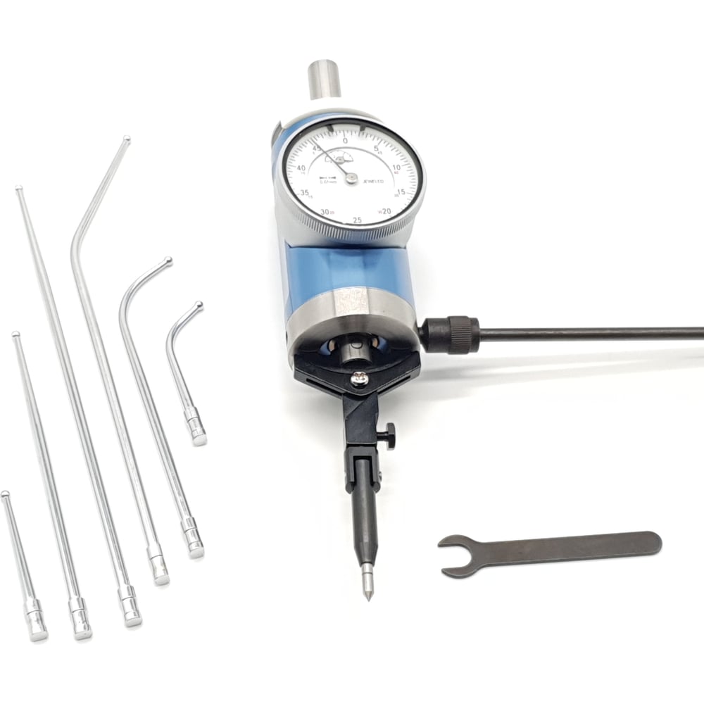 Индикатор рычажного типа ТЕХНОРЕАЛ 0-3 мм, 0.01 мм, со сменными щупами ...