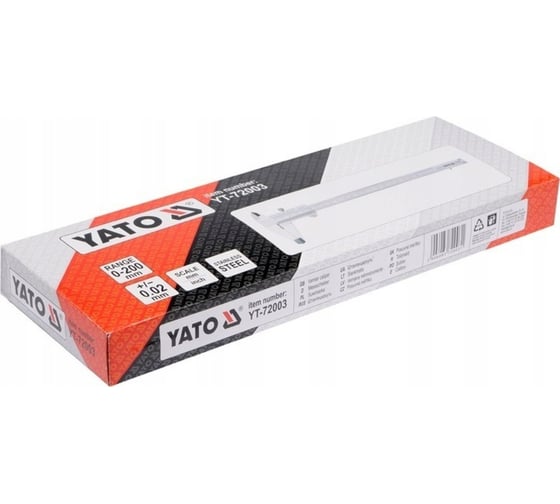 Штангенциркуль YATO 200мм, 0,02мм YT-72003
