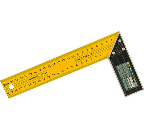 Металлический столярный угольник 250 мм FIT Профи 19425