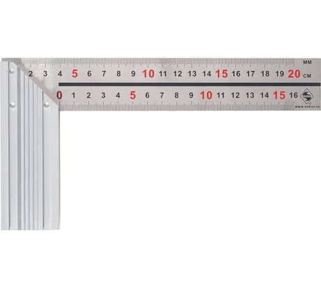 Угольник с алюминиевым основанием Энкор 10862