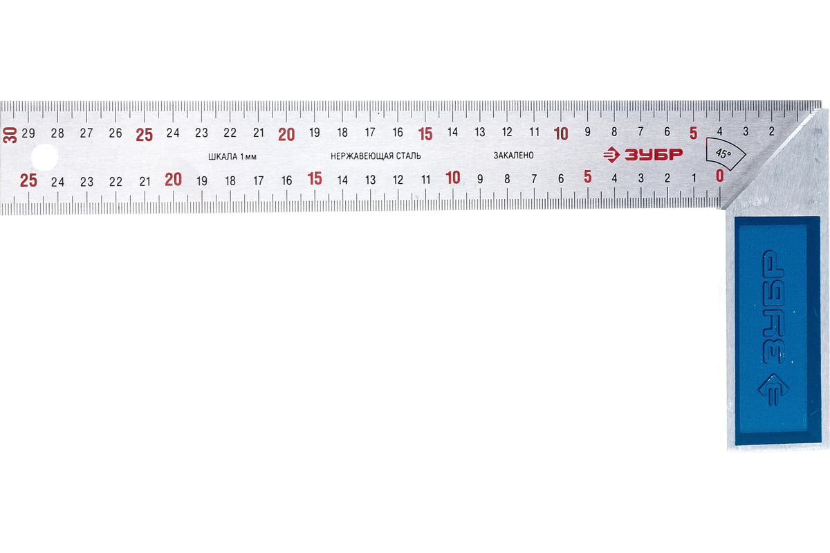 Столярный угольник 300 мм ЗУБР ЭКСПЕРТ 34393-30 - выгодная цена, отзывы,  характеристики, фото - купить в Москве и РФ