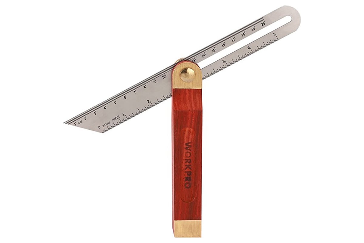  угломер WORKPRO деревянная ручка 230мм WP264006 - выгодная цена .