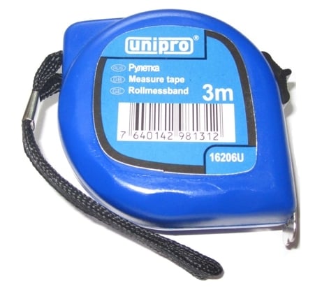 Рулетка 3 м х 12,5 мм Unipro 16206U