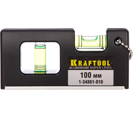 Магнитный компактный уровень KRAFTOOL Mini-Pro 100 мм 1-34861-010 - выгодная цена, отзывы, характеристики, фото - купить в Москве и РФ