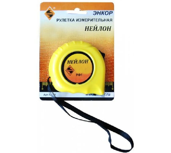 Рулетка 7,5 м 1/6/60 Нейлон Энкор 10153 1