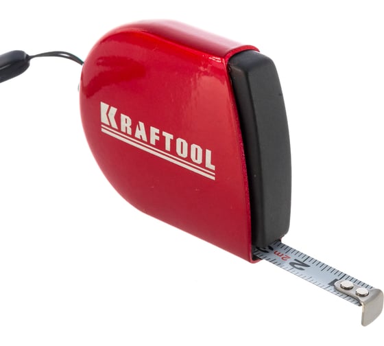 Компактная рулетка с функцией автостоп 2мх8мм KRAFTOOL 34149-02