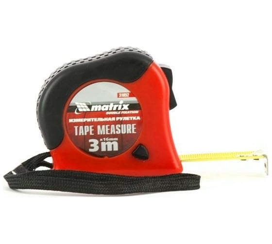 Рулетка 3 м х 16 мм Double fixation MATRIX 31052