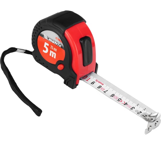 Рулетка 5 м х 25 мм Status magnet fixation MATRIX 31029