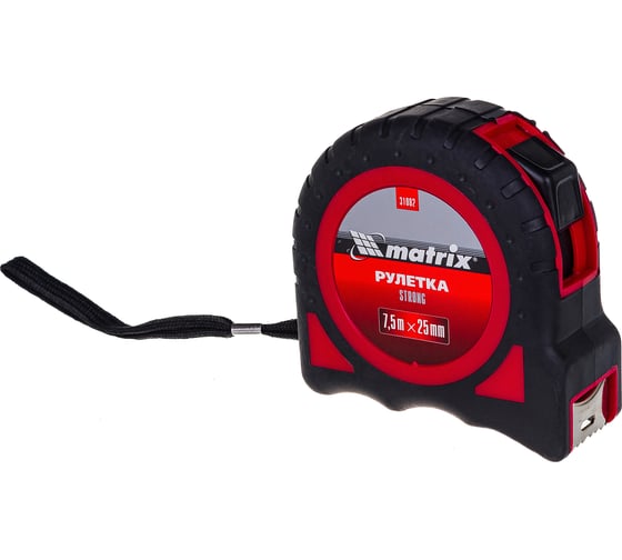 Рулетка 7,5м х 25 мм Strong MATRIX 31082