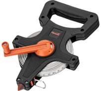 Рулетка геодезическая SPARTA, 30 м × 10 мм, лента ПВХ, открытый корпус 314355