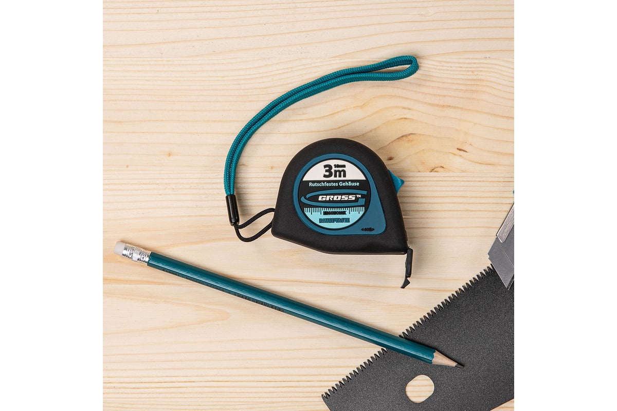 Рулетка 3 м x 16 мм GROSS Ergonomisch 31101 - выгодная цена, отзывы ...