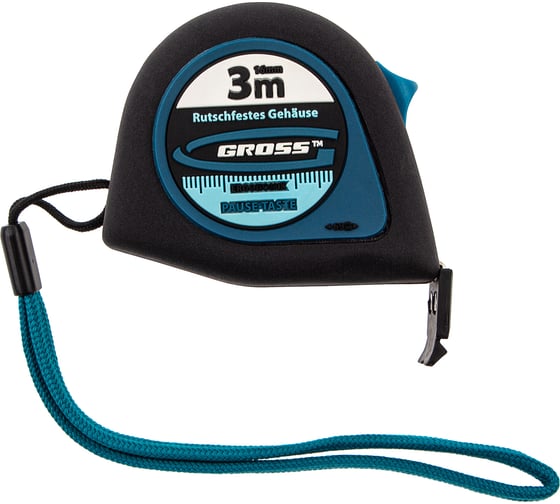 Рулетка 3 м x 16 мм GROSS Ergonomisch 31101